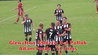 Glenafton Athletic v Pollok  19th August 2023  Goals and Penalty Incident [upl. by Etessil]