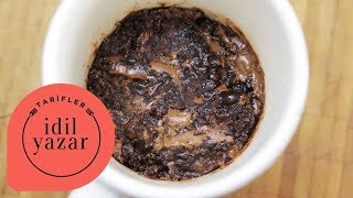 2 dakikada Brownie Tarifi  İdil Yazar  Yemek Tarifleri  Brownie Mug Cake [upl. by Odanref]