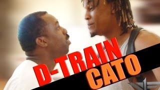 V1F  1 on 1 Basketball Game 057 DTrain vs Cato [upl. by Eniawed]