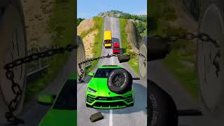 💥CARS VS CHAIN shorts trendingshorts viralshorts beamng beamngdrive ytshorts [upl. by Grochow786]