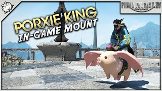 FFXIV  Porxie King Mount Gong cha x Final Fantasy XIV Online [upl. by Ahsinaj]