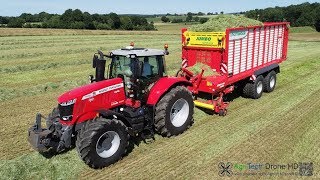 Ramassage d’herbe  Autochargeuse Pottinger  Massey Ferguson [upl. by Tammi]