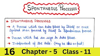 Spontaneous amp Non Spontaneous Process  Thermodynamics [upl. by Anahsirk]