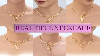 Wedding Gold Necklace  New Design 2022  Simple and Elegant Patterns  Sri Lanka [upl. by Esenaj]