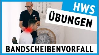 Bandscheibenvorfall HWS  3 Übungen für zu Hause sofort anwendbar [upl. by Alegnat]