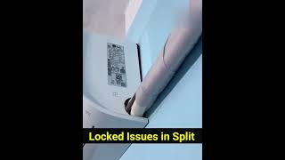 Simple issue in the Split AC Indoor  Lock issue  Lock Not Proper Sit Up  Problem Solve [upl. by Noelani]