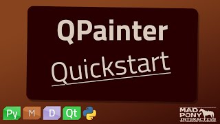 PyQt QPainter Quickstart [upl. by Shorter]