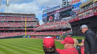 Cincinnati Reds Opening Day 2024 Lineup Introduction [upl. by Adiesirb524]