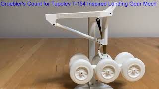 GRUEBLERS COUNT FOR TUPOLEV T154 INSPIRED LANDING GEAR MECH 113022 [upl. by Pincas]