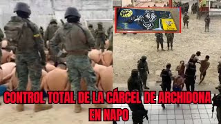 Fuerzas Armadas toman control de la cárcel de Archidona en Napo [upl. by Maurilia695]