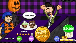 Papa’s Cupcakeria HD  All Halloween Toppings Unlocked [upl. by Yhtomit]