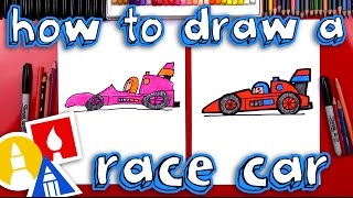 How To Draw A Race Car For Young Artists [upl. by Eednus931]