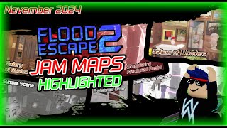 Flood Escape 2  NOVEMBER 2024 JAM MAPS HIGHLIGHTS [upl. by Delaney188]