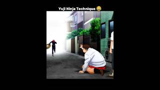 Yuji Ninja Technique 😂 shorts yujiitadori [upl. by Xer]