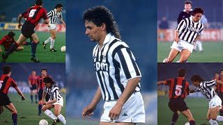 Roberto Baggio vs RC Liège  199091 Cup Winners Cup H [upl. by Lekkim]