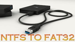 Convert Ntfs To Fat32 تغيير صيغة الهارديسك الخارجي من NTFS الى FAT32 [upl. by Lander]