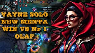 WILD RIFT VAYNE SOLO NEW MENTA DESTROYED TANK WIN Vs NR 1 OLAF [upl. by Kahaleel]