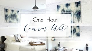 DIY Canvas Art  Large Scale DIY Acrylic Painting in less than an HOUR [upl. by Sladen541]