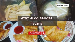 Mini Aloo Samosa Recipe  Perfect Snack for Every Occasionquot [upl. by Obau133]