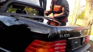 How to manually raise the soft top Mercedes Sl r129 [upl. by Byrd]