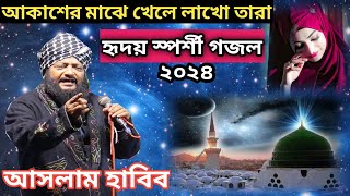 আকাশের মাঝে খেলে লাখো তারা  হৃদয়স্পর্শী গজল  Aslam Habibআসলাম হাবিব New Gojol 2024 [upl. by Nosirrah]