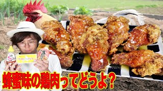 流行りの食べ物？ハニーバターチキンって何？？？ [upl. by Aeel]