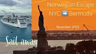 NCL Escape l Embarkation Day Haven Room tour 17122 amp NYC Sail Away to Bermuda [upl. by Elleron]