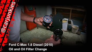 Ford CMax 18 Diesel 2010  Oil and Oil Filter Change [upl. by Umeh]