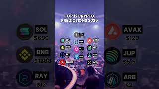 Top 12 Crypto Prediction 2025 coin cryptoprediction crypto [upl. by Yerocal643]