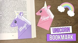 How to make an Unicorn bookmark  Easy Bookmark [upl. by Ahsercal313]