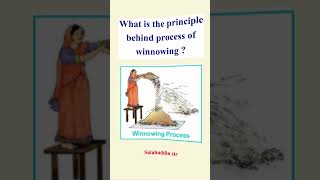 Principle behind winnowing winnowing science ctet tstet salahuddinsir [upl. by Sennahoj]