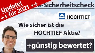 Hochtief Aktienanalyse – Update 2021 Wie sicher ist die Aktie günstig bewertet [upl. by Sibby40]