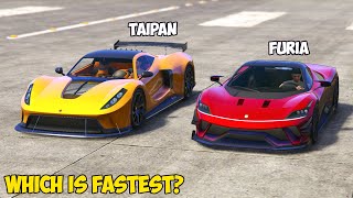 GTA 5  GROTTI FURIA vs CHEVAL TAIPAN  Which is Fastest [upl. by Dorey910]