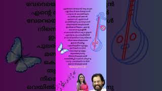 🎶Manikkinavin Song 🧡💜🦋✨ലിറിക് 🎶shorts lyrics kjyesudas sujatha [upl. by Wynny]