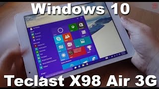 Teclast X98 Air 3G Windows 10 build 9926 Review [upl. by Rubbico]