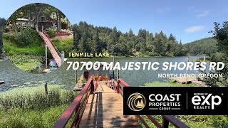 70700 Majestic Shores Rd North Bend OR  Tenmile Lakefront Home [upl. by Glogau]