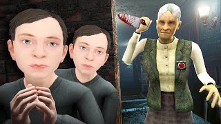 БАБУШКА ОХОТИТСЯ НА НАС СБЕЖАЛИ ИЗ ДОМА СКУЛБОЙ В Garrys Mod [upl. by Corso]