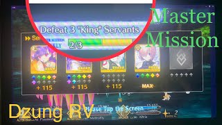 Where to defeat 3 King Servants in Master Mission  Fate Grand Order FGO NA [upl. by Henrion]