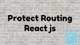 How to Protect Specific Path in React js  React Routing  reactrouterdom  Protect Routing [upl. by Llessur]