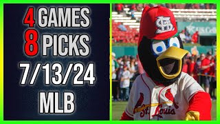 FREE MLB Picks Today 71324  MLB Team and Total Picks Today MLB Games Betting Picks [upl. by Yeliah]