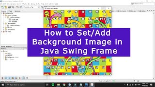 How toset image as background in Java Frame  Add background Image inJFrameJavaSwingNetbeans [upl. by Gerhard]