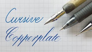 Writing Cursive and Copperplate [upl. by Jeminah]