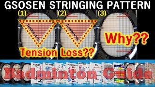 Why do tension loss occur Badminton Racket Stringing [upl. by Iuq]