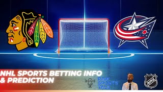 Chicago Blackhawks VS Columbus Blue Jackets Free NHL Betting info for 12124 [upl. by Apfelstadt]