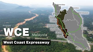 WCE Progress  West Coast Expressway Malaysia 4K [upl. by Halet154]