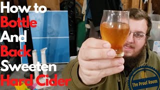 How to Back sweeten and bottle Hard cider [upl. by Elleirb]