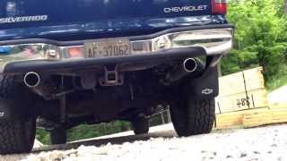 Silverado 53 Thrush muffler sound comparison [upl. by Riker]