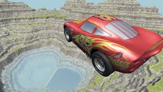 Cars vs Leap Of Death Jumps 08  BeamNG Drive [upl. by Bickart510]