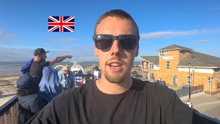 Americans First Time in Portsmouth Riding a Hovercraft HMS Victory 170m Tower [upl. by Frazier]