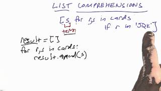 List Comprehensions  Design of Computer Programs [upl. by Havelock374]